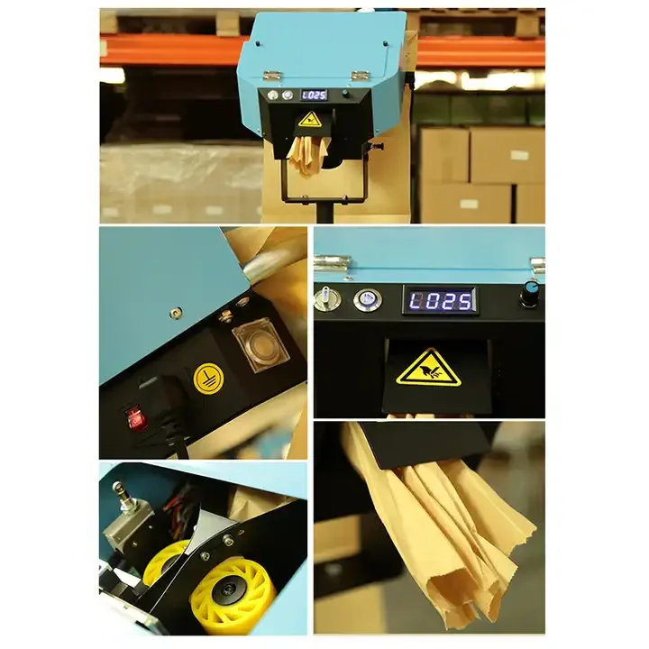 New Global Compostable Kraft Wrapping Void Fill Packaging Paper Cushion Making Machine