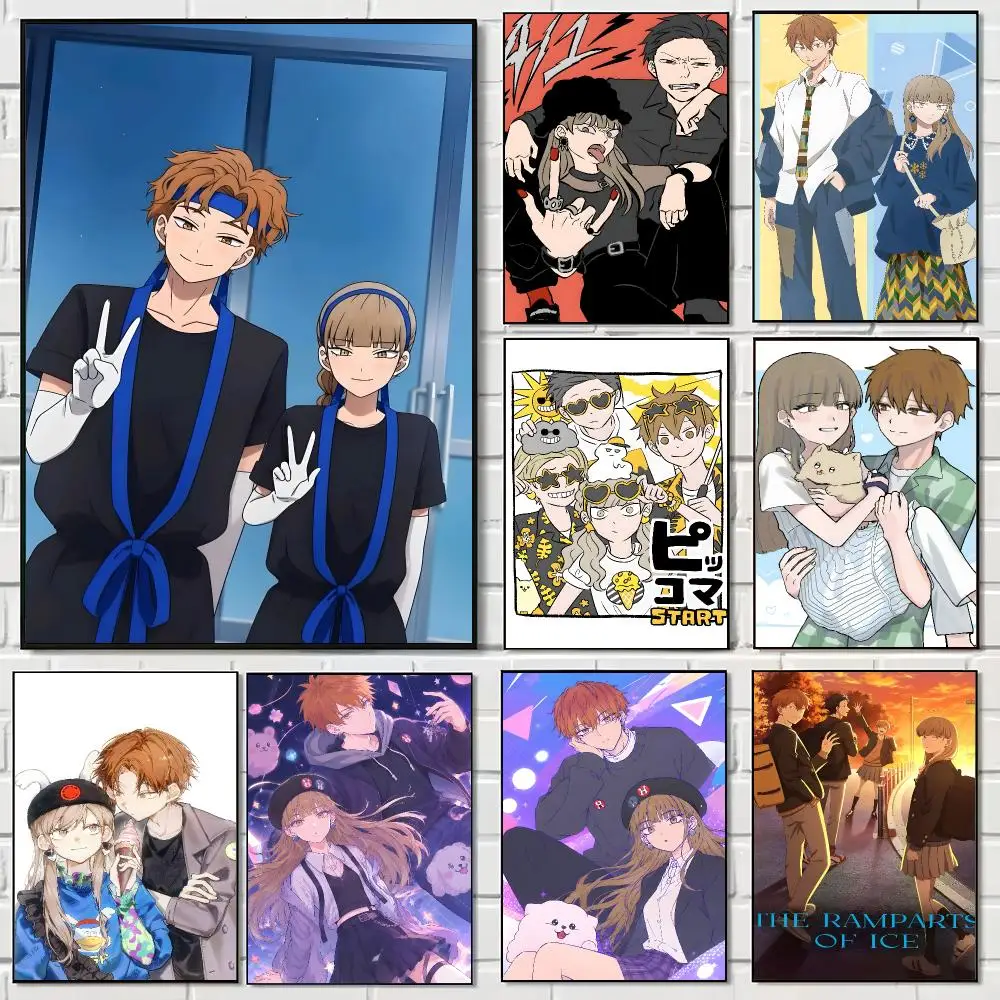 Romance Anime The Ramparts of Ice Poster Pegatina artistica HD autoadhesiva impermeable para salon dormitorio