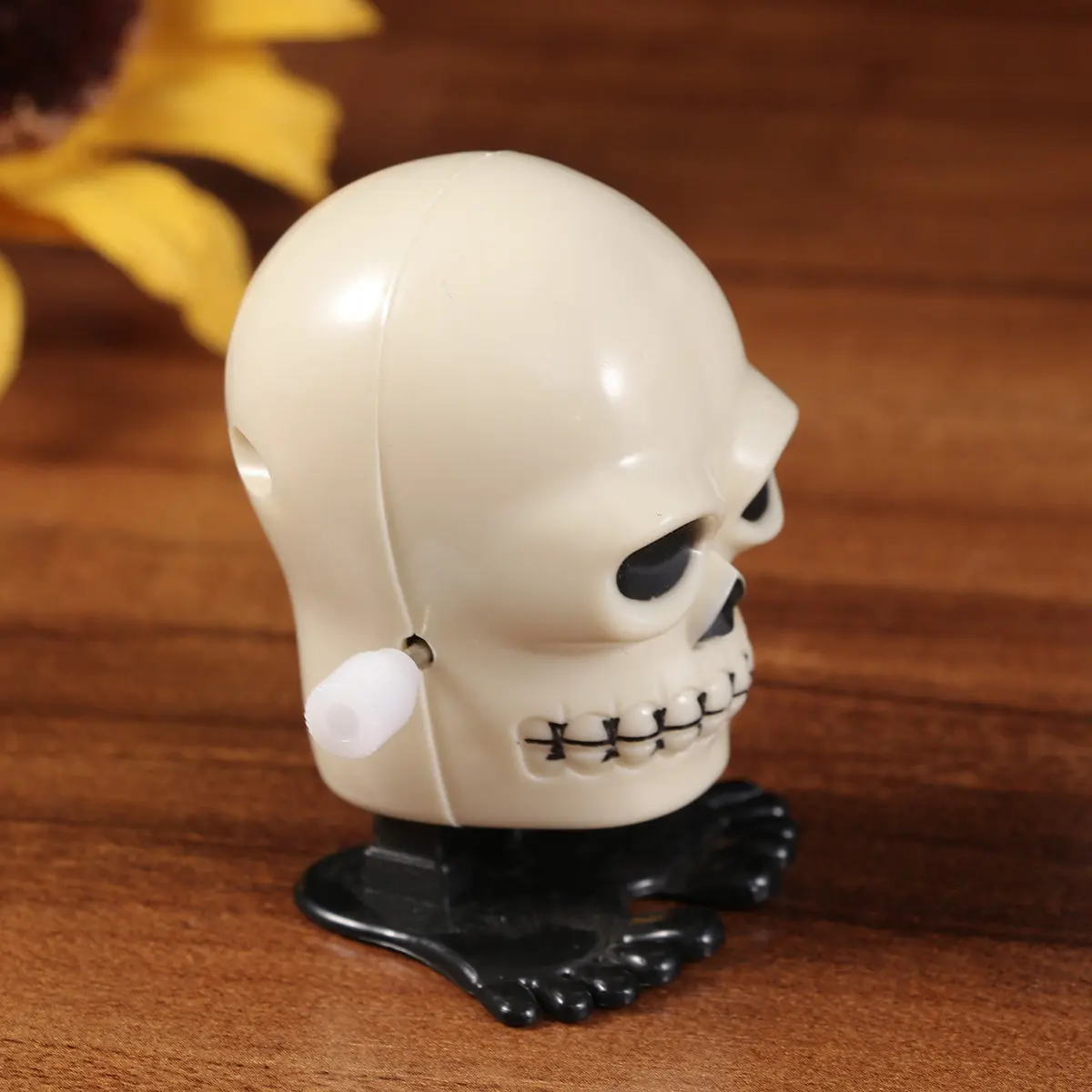 

3Pcs Halloween Pumpkin Spring Jumping Skull Set Funny Wind Up Trick Party Favor Goodie Bag Stuffers Wind Up Toys