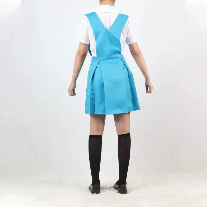 Rei Ayanami Asuka Langley Soryu Cosplay Costume School Uniform Jk Skirt Full Set Anime Carnival Party Dress Up Girl Women Outfit