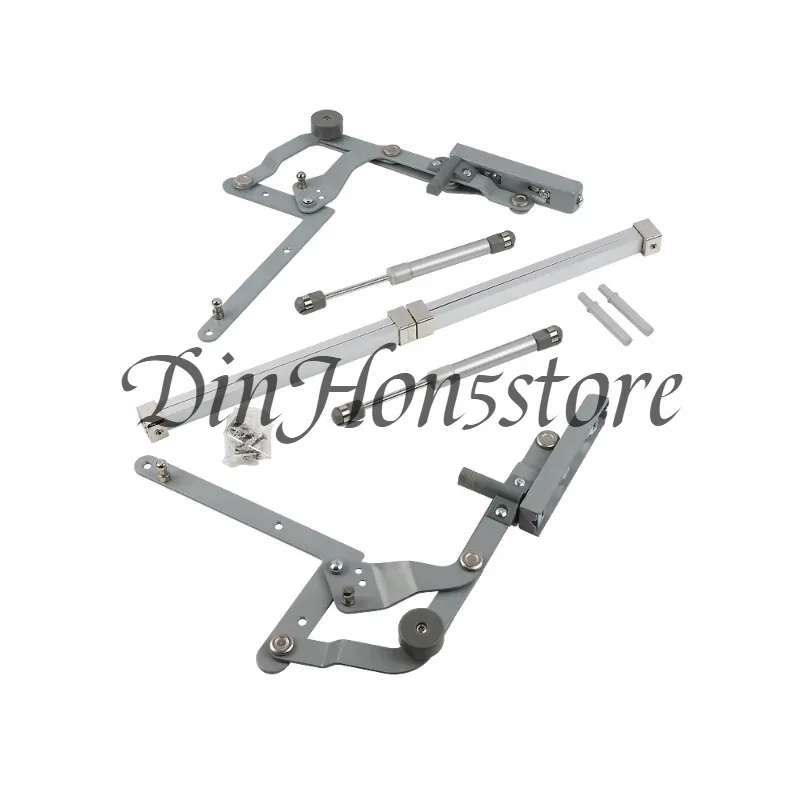 Vertical upturn door Air pressure support rod Hanging cabinet door Hydraulic buffer Translation rising door bracket