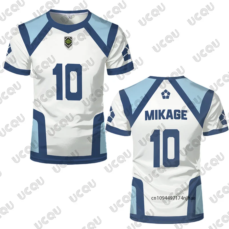 2026 جديد الأزرق قفل جيرسي ناجي Seishiro موحدة أنيمي تأثيري ثلاثية الأبعاد طباعة تي شيرت رجالي كرة القدم جيرسي الرياضة تيز عادية أطفال
