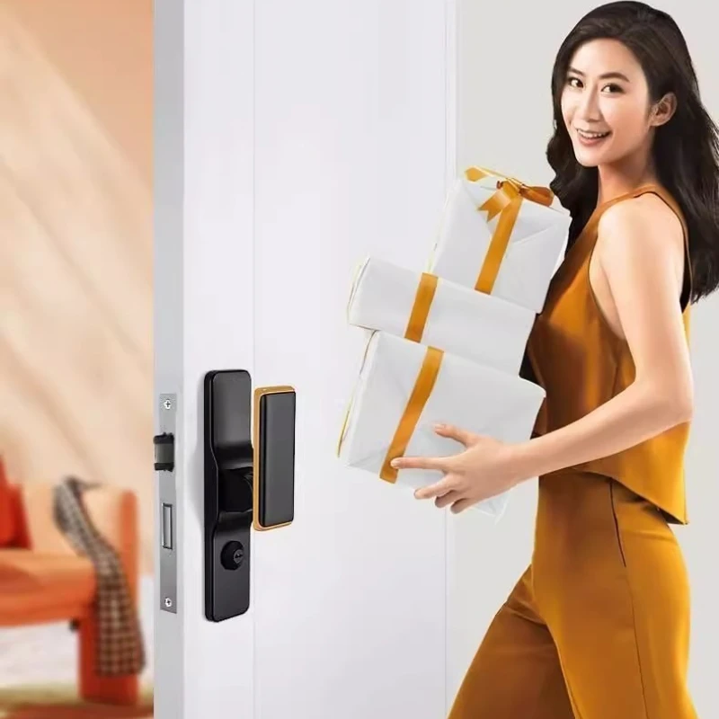 New Generation Simple Silent Direct Push Locks Upgraded Pull Push  Unlock Indoor Bedroom Doors Solid Wood Door Locks for Offices