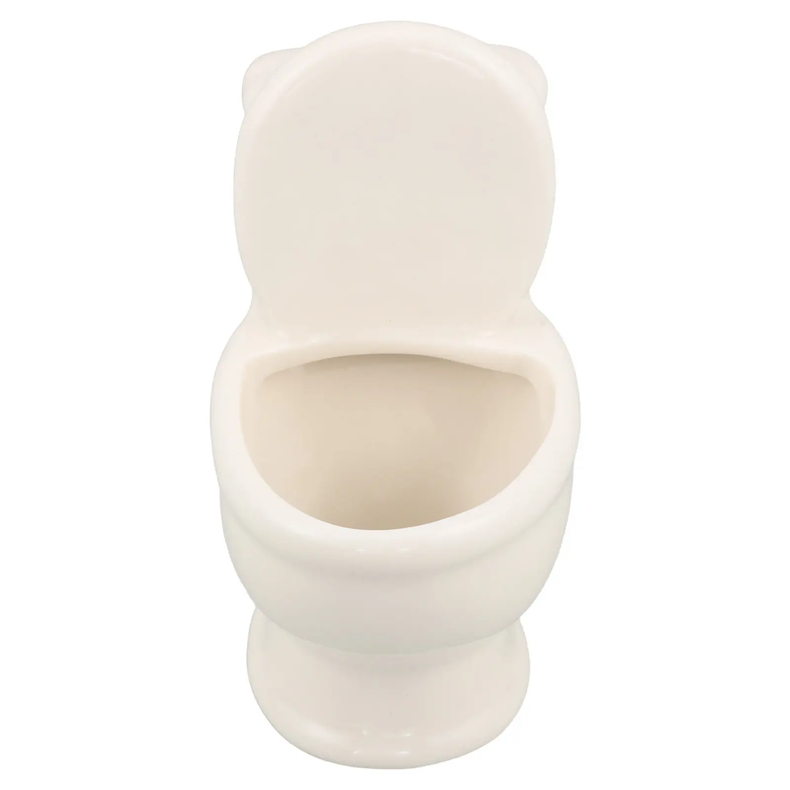 Toilet Shaped Planter 1 Unit for Cactus and Mini Plants Fun Bathroom Shelf Decor Living Room Office Desk Accessory Novelty Home