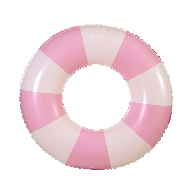 

Factory Striped Model Inflatable Swim Ring Child Durable PVC Material Customizable Color Customer Logo Sizes Swimming Seasonprom