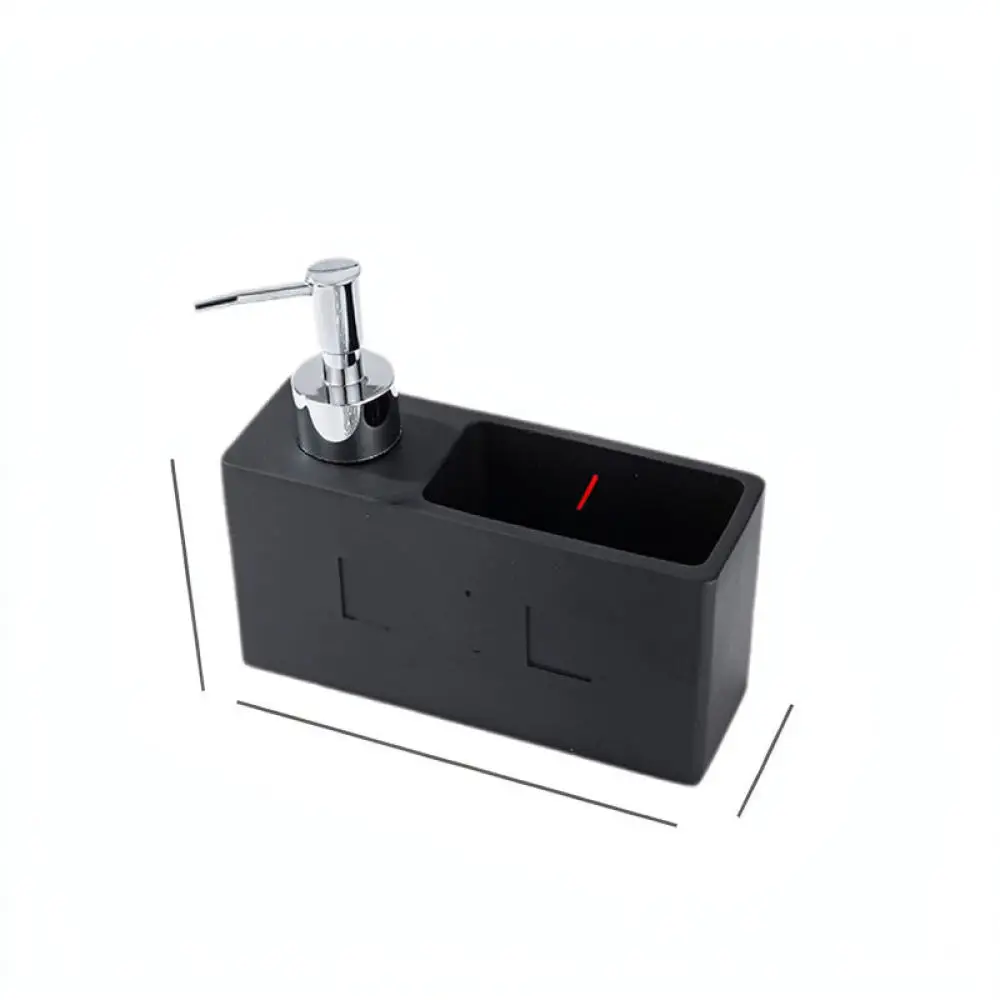 Kitchen Soap Dispenser Sponge Holder Press Pump Organizer For Dishwashing Liquid Countertop Storage Rack Bathroom Accessory