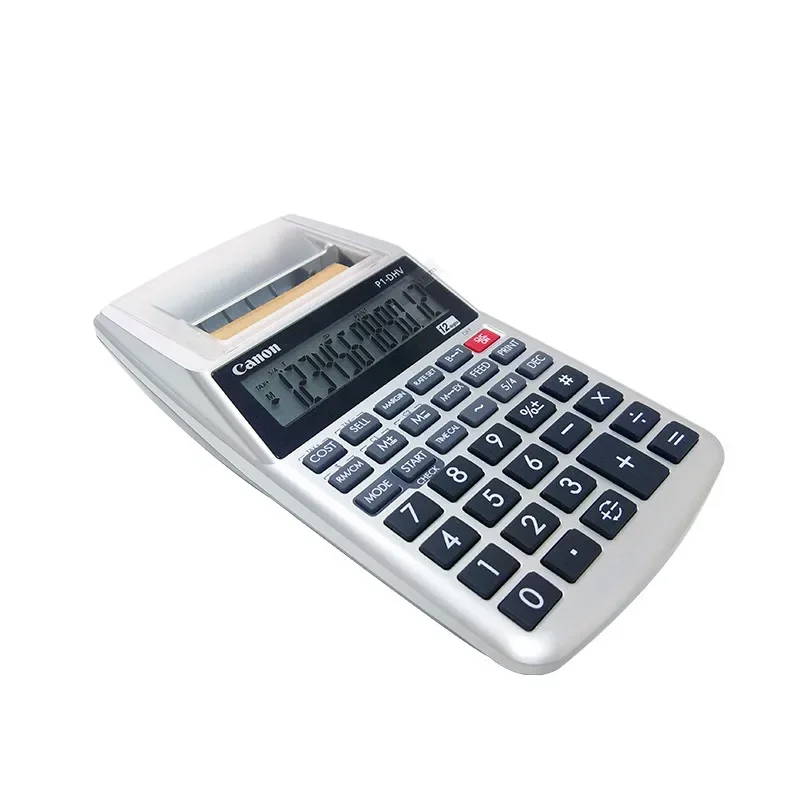 2025 P1-DHVG Portable Printing Calculation 12-digit Digital Ink Wheel Printing Calculator