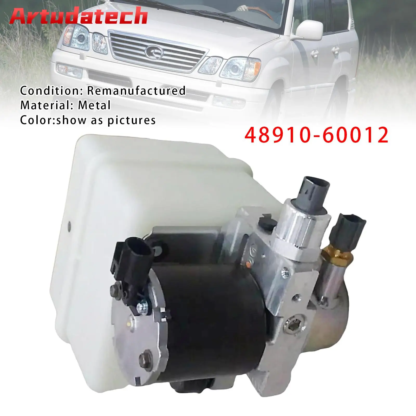 Artudatech AHC Height Control Pump & Motor 48910-60012 For Toyota Land Cruiser LX470 4891060012