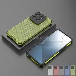 Honeycomb Shockproof For Xiaomi 14 Pro Case Armor Capa Xiaomi 14 Pro Cover Translucent Protector Xiaomi 14 Pro Case