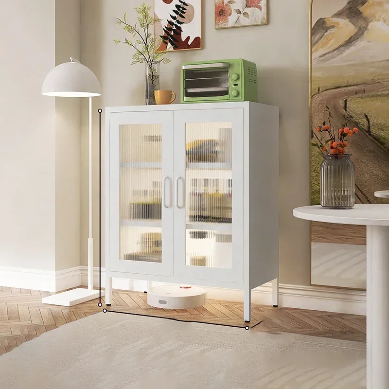 

Nice White Coffee Storage Cabinet Korean Kitchen Wooden Craft Pantry Cabinet Glass Disinfecting Dresser Vitrina Modular Furnitur