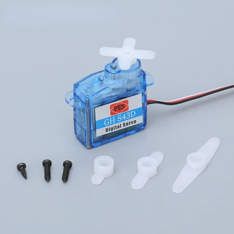 PES Plastic Gear Coreless Analog / Digital Servo GH-S37A GH-S37D 3.7g / GH-S43A GH-S43D 4.3g RC Truck Boat Helicopter Airplane