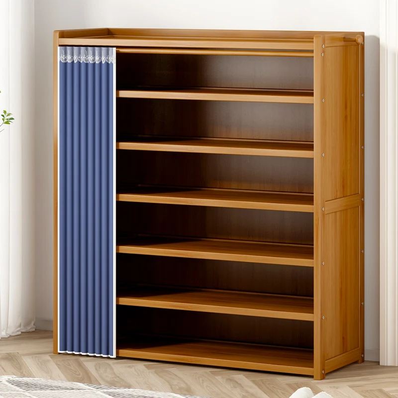 

Shoe cabinet, simple storage at home doorstep, space saving, layered partition, solid wood new model