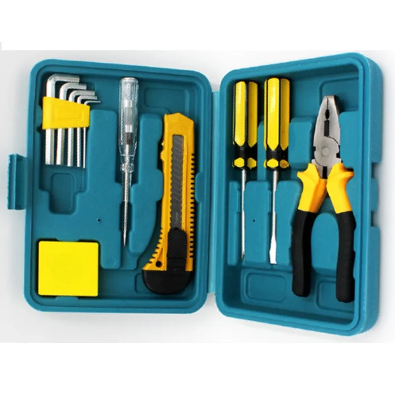 Toolbox set, small 12 piece set, portable portable, car mounted, household emergency tools