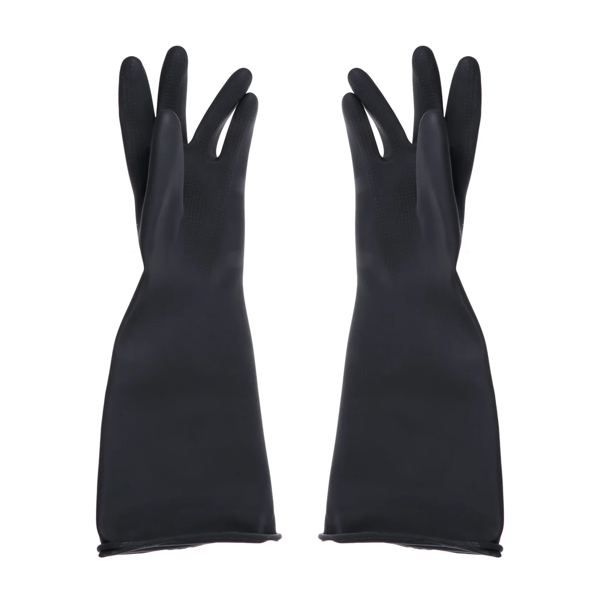 

2pcs Heavy Duty Latex Work Gloves Anti-Slip Oil-Resistant Waterproof For Plumbing Electrician Gardening Wet Jobs Safety Handwear