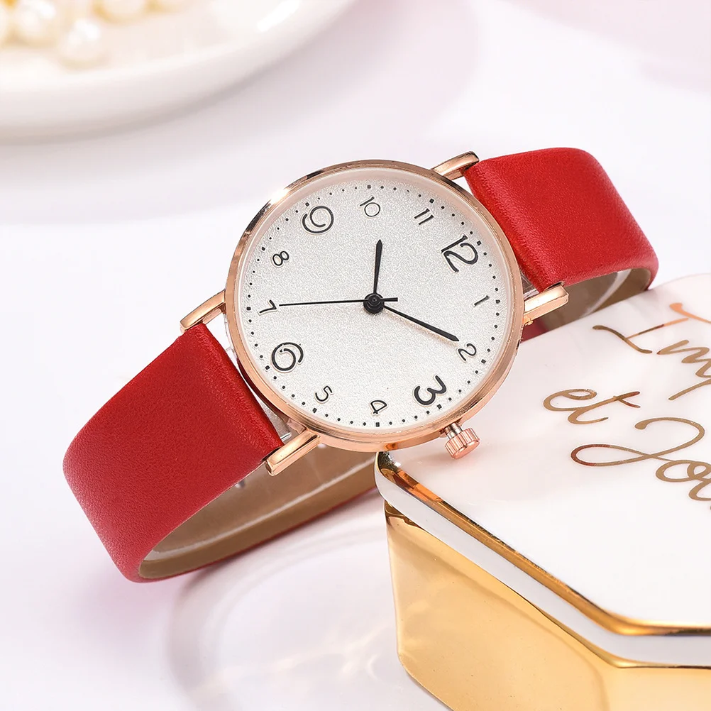 

2 Pcs Quartz Women's Watches Casual for Female Wrist Women’s Ladies Fashion Belt