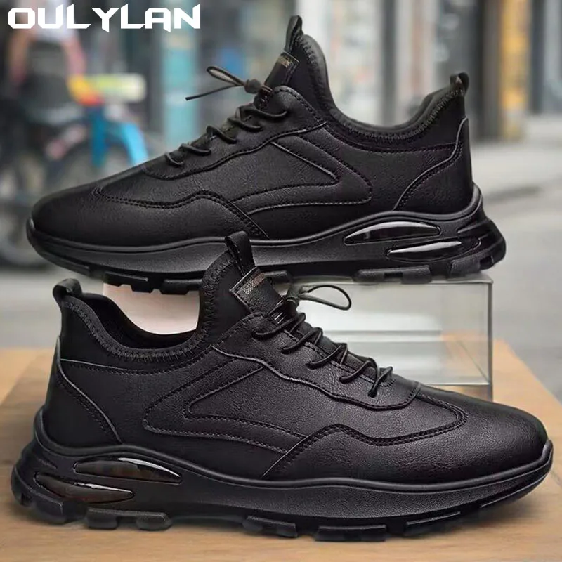 Oulylan Round Toe Laced Men's Branded Sneakers Men Models Sports Of Famous Brands Chassure Kit Maker Casual Walking Boots Shoes view 2