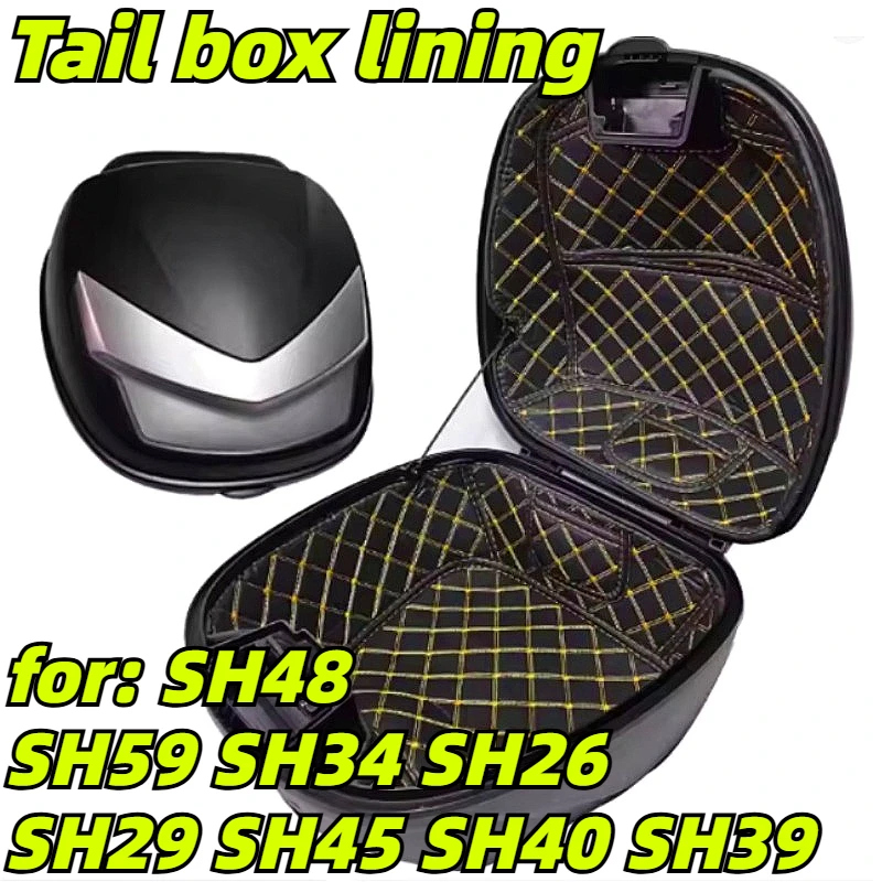 Motorcycle trunk top box lining tower box buffer pad inner pad for SH48 SH59 SH34 SH26 SH29 SH45 SH40 SH39 up and down