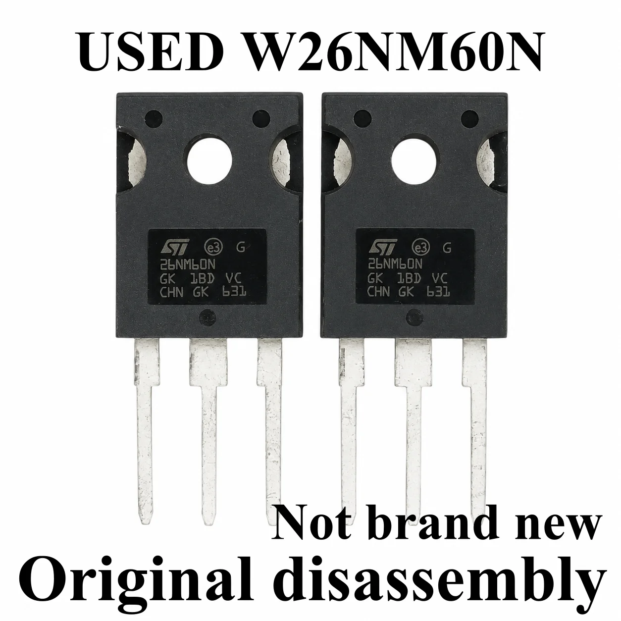 

10-20pcs 100% Original disassembly Transistor W26NM60N 26NM60N ST26N60 MOS 600V26A TO-247