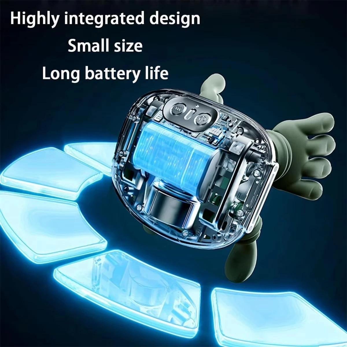 مدلك كهربائي للرقبة ومدلك الظهر، تدليك كهربائي للأنسجة العميقة، تصميم 4D يشبه راحة اليد يخفف الألم، ويسترخاء العضلات