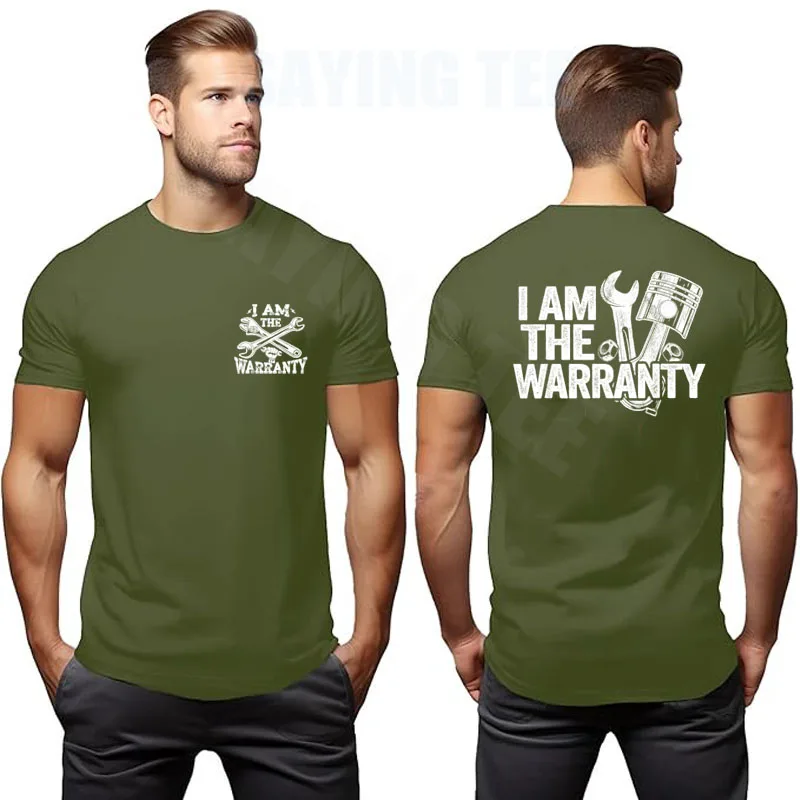 Ich bin der Garantie-Mechaniker für Rennwagen-Teile – Lustiges Mechaniker-T-Shirt im Y2K-Stil – Mechaniker-Papa-T-Shirt mit Spruch im Taschenformat – Herrenbekleidung Oberteil – Detail 9