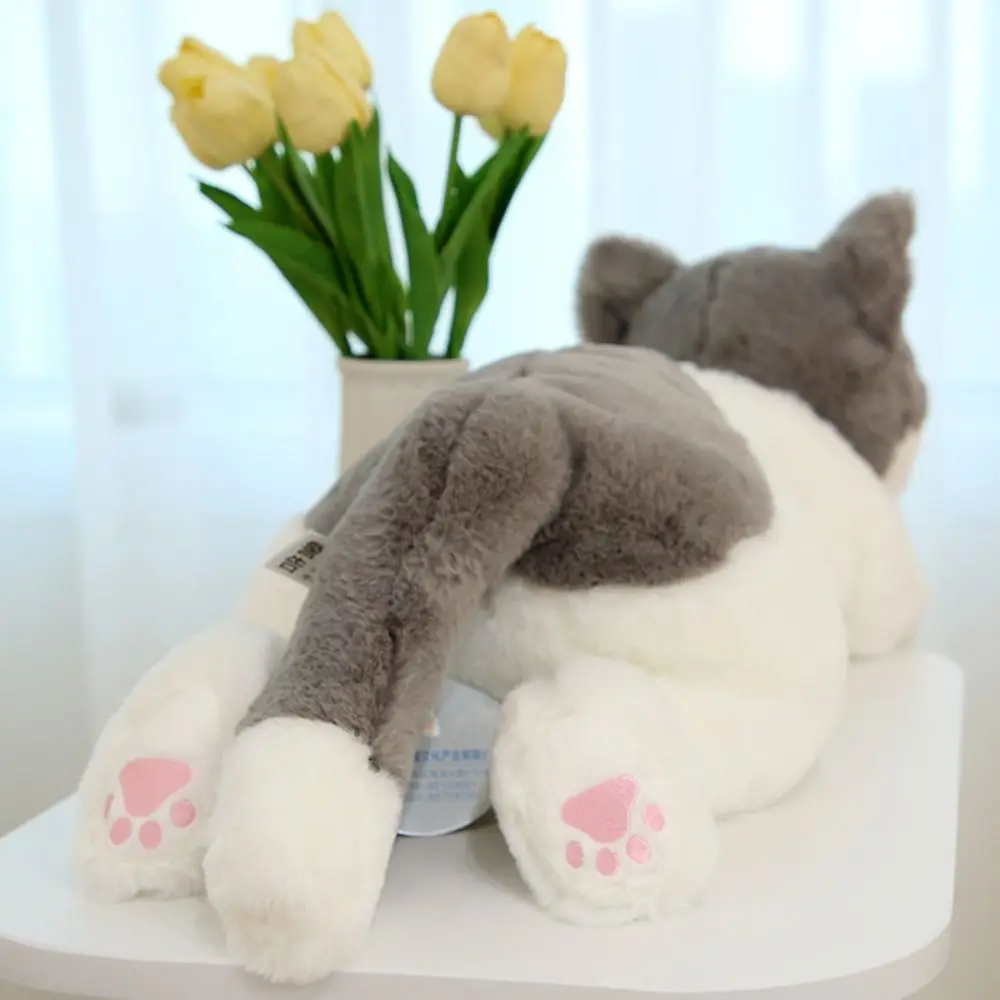 50cm Size Imitation Lying Cat Plush Toys Hairy Texture Soft Material Realistic Cat Plush Toy Realistic Design Cute Simulation