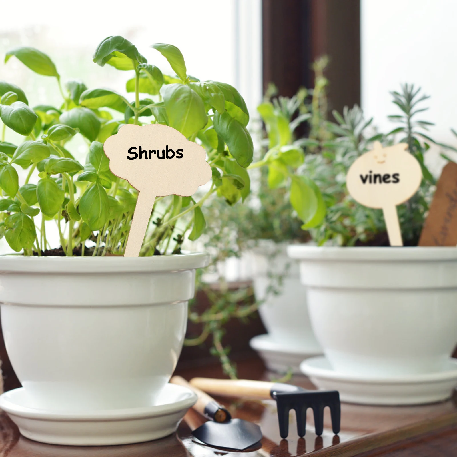 

30pcs Wooden Plant Labels Garden Sign Stake Flower Pot Tags Durable Gardening Supplies Lightweight Markers for Flower Beds
