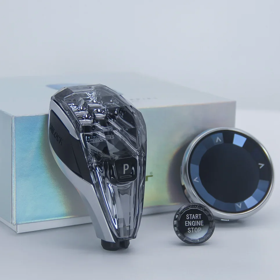 Diamond Crystal Gear Shift Knob Kit for BMW All Series Car Interior Accessories Upgrade Modification