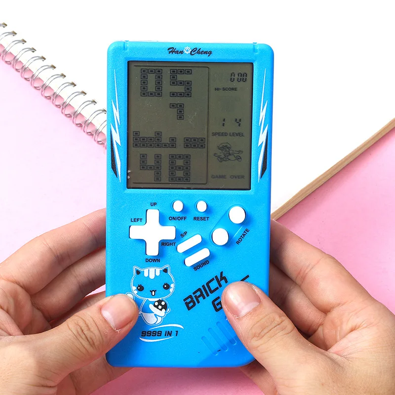 Mini Portable Retro Handheld Console Children Classic Pocket Nostalgic Play BRICK Game Machine Educational Toys Puzzle Game