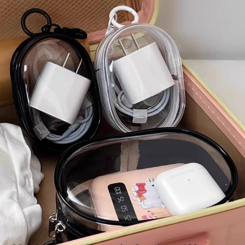 Cute Doll Bag Organization With Keychain Dustproof Case Jewelry Organizer Transparent Storage Box Pouch Mystery Box Plastic Box