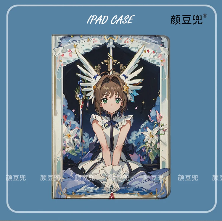 

Card Captor SAKURA Anime Art For Samsung Galaxy Tab S9Lite 8.7 2021Case SM-T220/T225 Tri-fold stand Cover Galaxy Tab S6 Lite S8