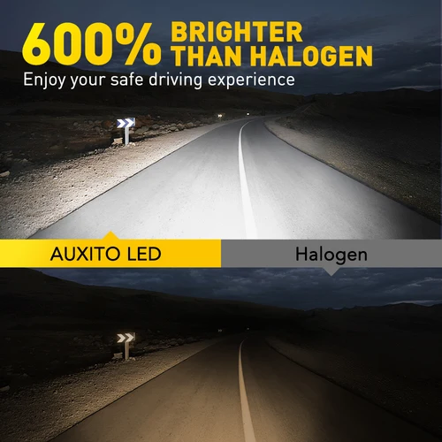 Imagen 2 del producto AUXITO 2 uds Turbo H8 H11 bombilla de faro LED Canbus sin Error H9 9005 HB3 luces de cabeza LED 7035 Chips CSP 6500k blanco 20000LM 12V