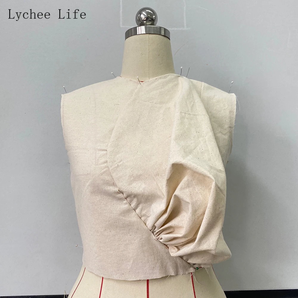 Lychee Life Doll Skin Fabric Solid Color Plush Cloth Sewing Fabric 100% Cotton Patchwork Fabric For Toys Diy Sewing Crafts