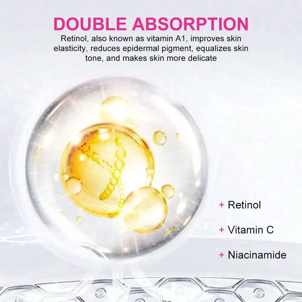 Retinol Body Lotion 50ml Moisturizing Smoothing Skin Softening Lightweight Formula 1pcs