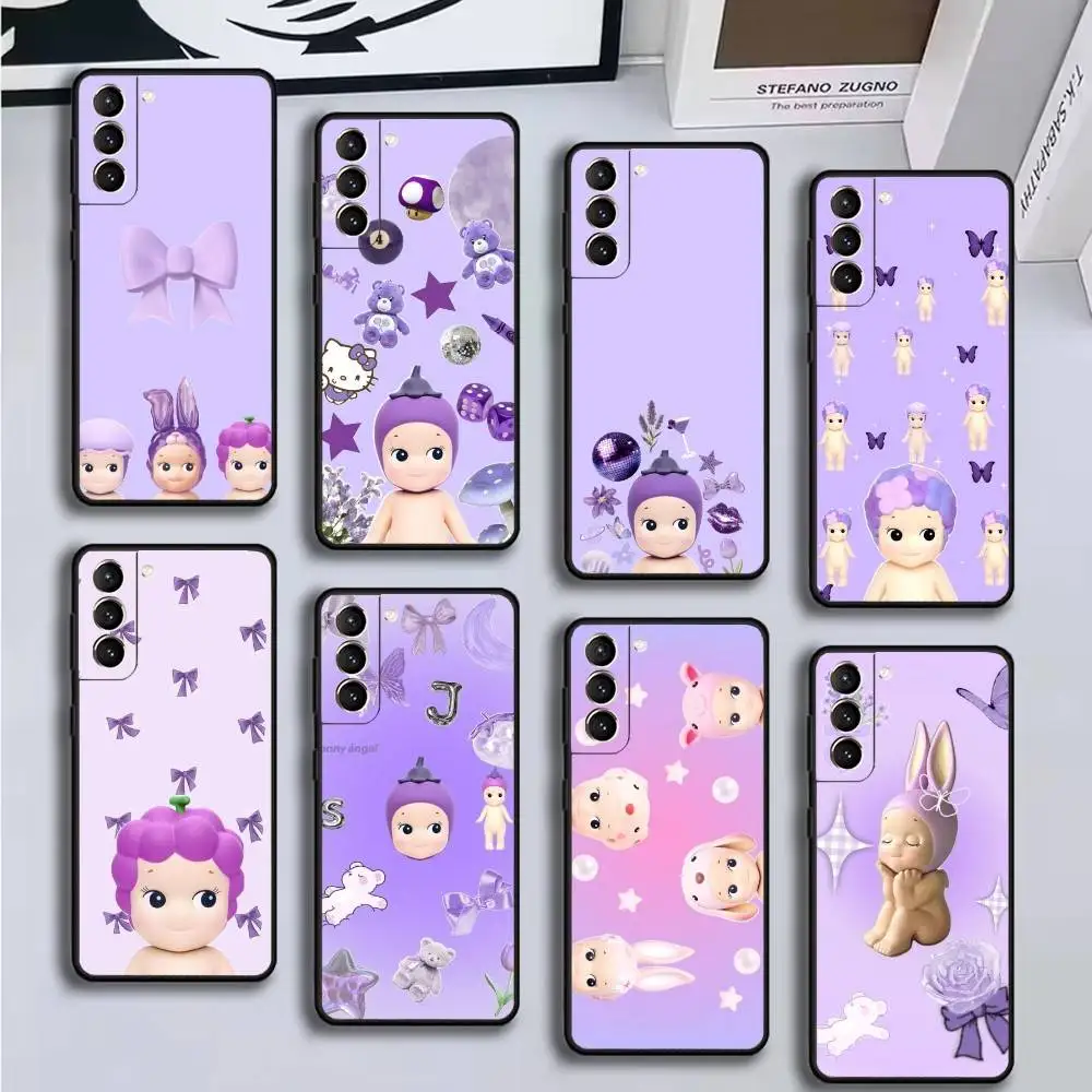 

Purple Sonny Phone Case For Samsung GalaxyA13,21s,22,31,32,52,53,71,72,73,Soft Black Cover