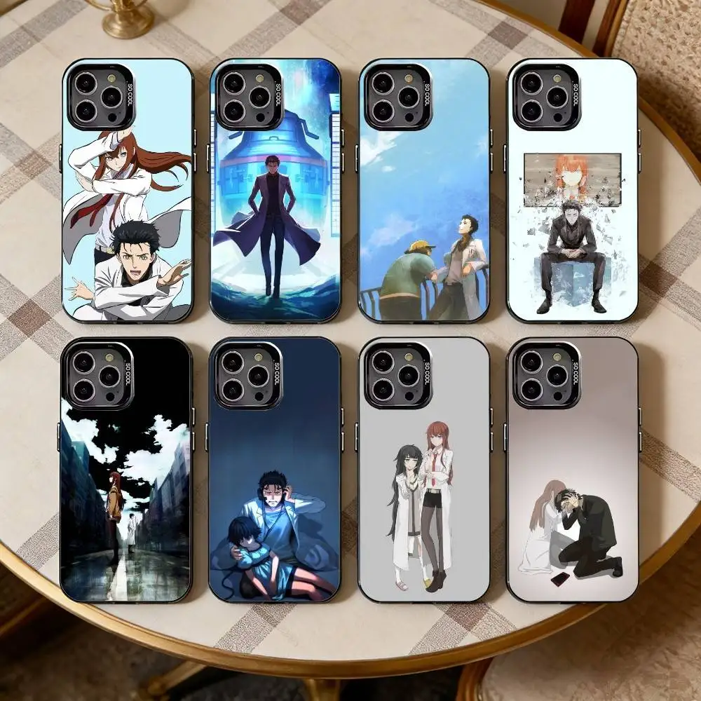 

STEINS GATE R-Rintaro O-Okabe Black Candy silver phone case Phone Case For iPhone17,16,15,14,13,12,11 Plus,Pro Max