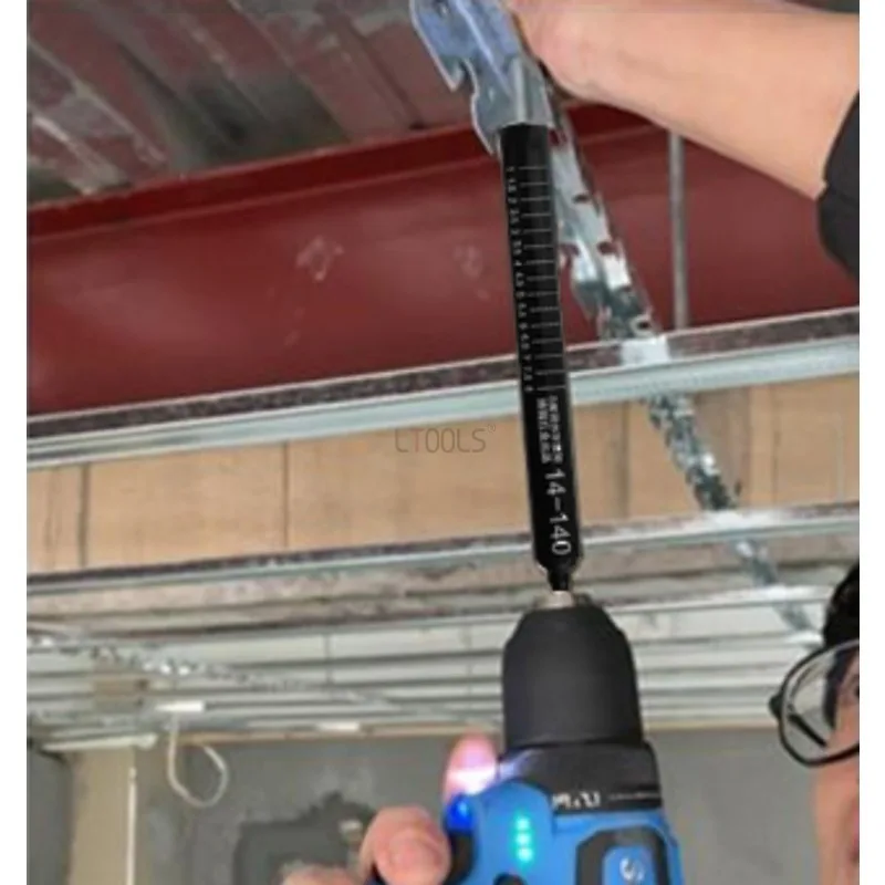 Imagem -05 - Quilha de Aço Leve Teto Nivelamento Manga Haste Oco Estendido Artefato Hexágono Interno Haste de Suspensão Cabeça de Manga Haste de Extensão 1pc