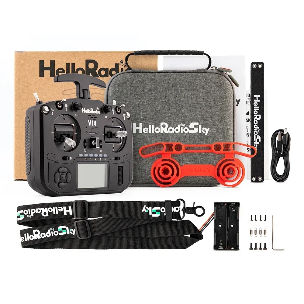 V14 MAX R9/MAX/PRO ELRS Left Handed FPV Remote Controller for RC Drones High-Frequency Metal Gimbal Open Source Color Display