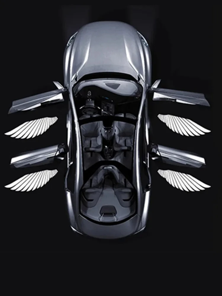 Lampe d'exposition aile d'ange LED, 2 pièces, pour BMW série 1 5 6 3 7 X1 X3 X5 M3 M5 Z4 F10 F30 F13 E86 E87 E60 E63 E68, accessoire d'éclairage de porte de voiture