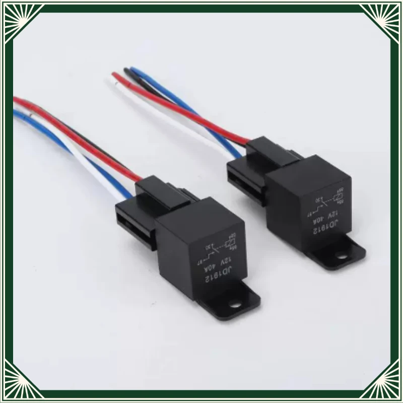 1Pc 40A waterproof relay plus socket 12V 24V