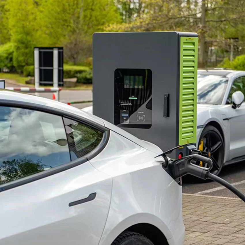 60kw DC EV Charger cable GBT CCS2 Floor Mounted DC EV Charger OCPP Optional with ETL Certification
