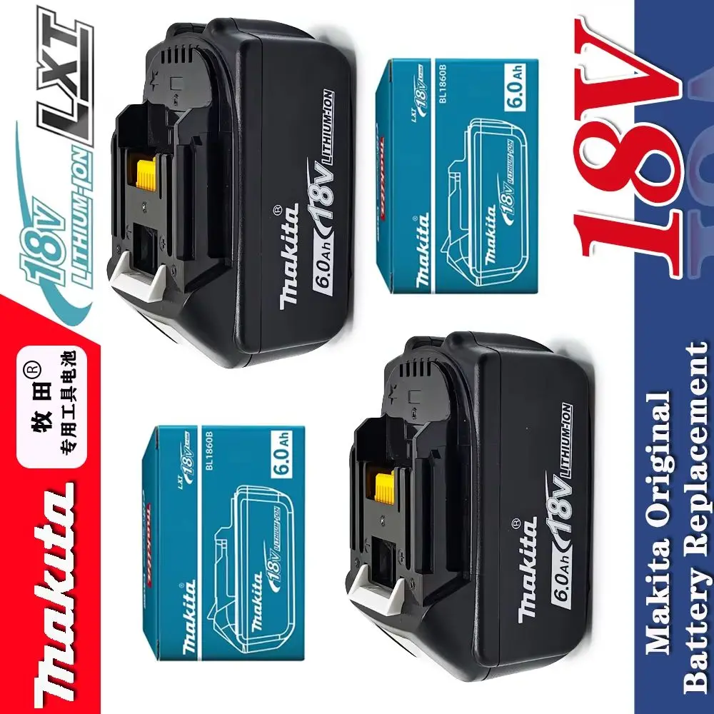 

100% Makita battery,18V 6.0Ah rechargeable battery, replacing Makita BL1830B L1840B L1850B L1860B,power tool battery