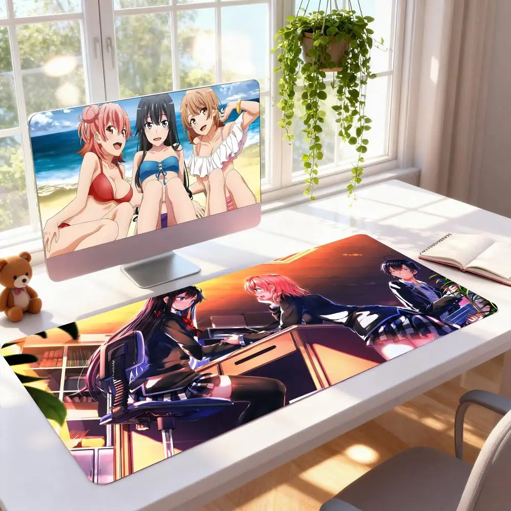 

OreGairu Yukino Yui Mouse Pad Rubber Computer Laptop Official Game Super Colored Print Aesthetic Pretty Fashion Luxury Mat