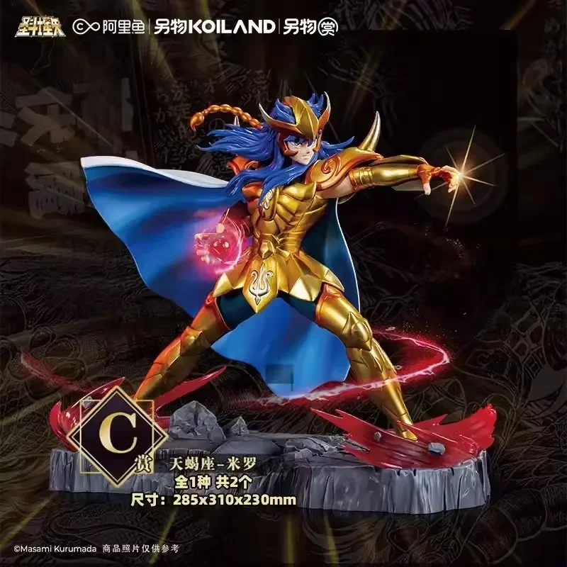 Saint Seiya Genuine Bntsh Ichiban Kuji Anime Figure Virgo Shaka Leo Aiolia Scorpio Milo Action Figure Desktop Decoration Gifts