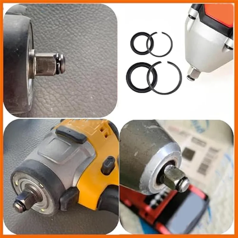 THIVN-Impact Wrench Retainer Rings 1/2" Impact Retaining Ring Electric Wrench/Pneumatic Wrench