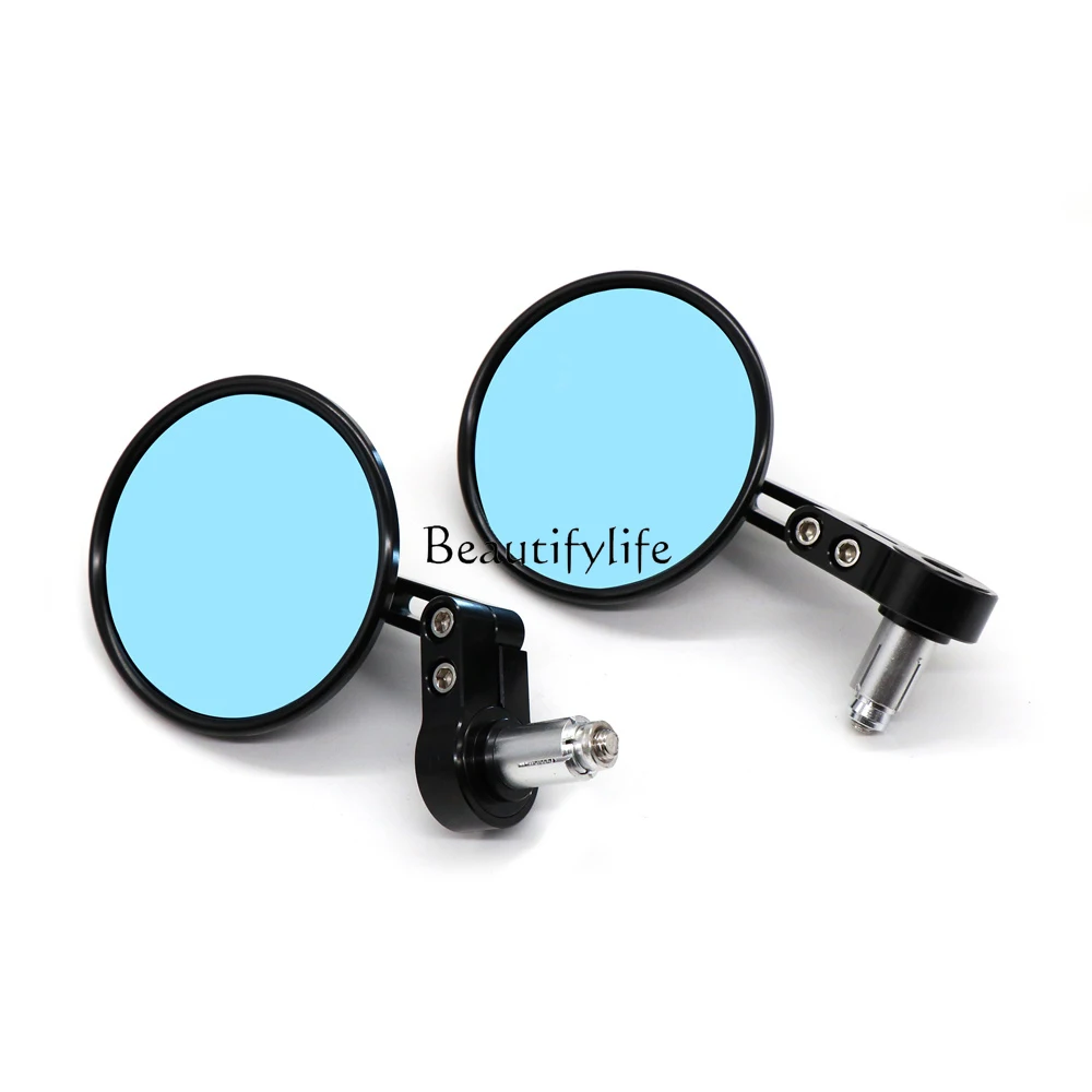 

Motorcycle Large View Retro Rearview Mirror Reflector Handle Mirror