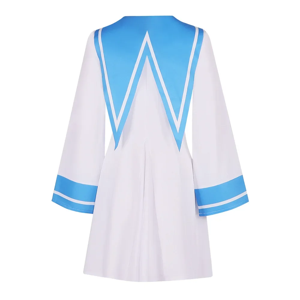 Atri My Dear Moments Costume Cosplay Outfit Halloween School Uniform gonna Red Bow-Tie White Sailor Suits Dress for Women Anime