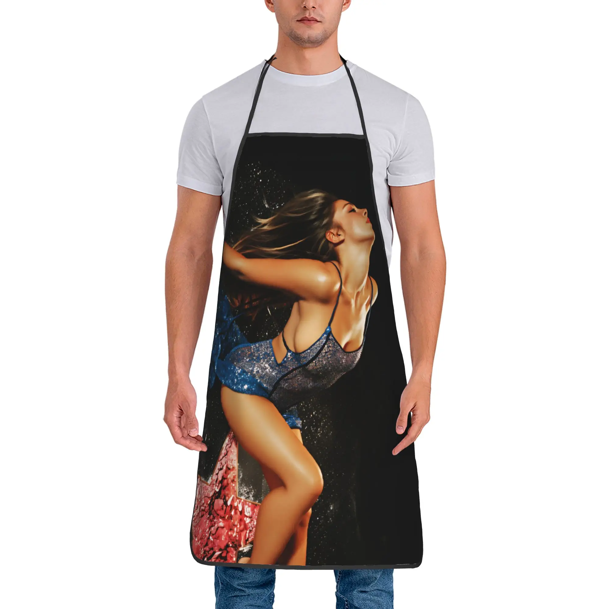 

Фартук Tate McRae, канадская певица, для дома, парикмахерской, кухни, рабочий фартук без карманов, на заказ