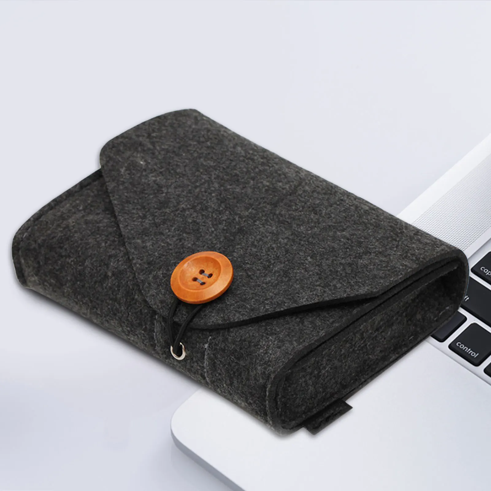 Bolsa de almacenamiento de fieltro portátil, bolso de fieltro portátil, práctico de usar, ahorro de espacio, para portátil
