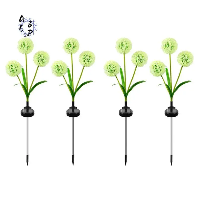 A68P-Solar Dandelions Flower Lantern Simulation Onion Ball Lamp Courtyard Garden Decorations Atmosphere Lamp Flower Lamp