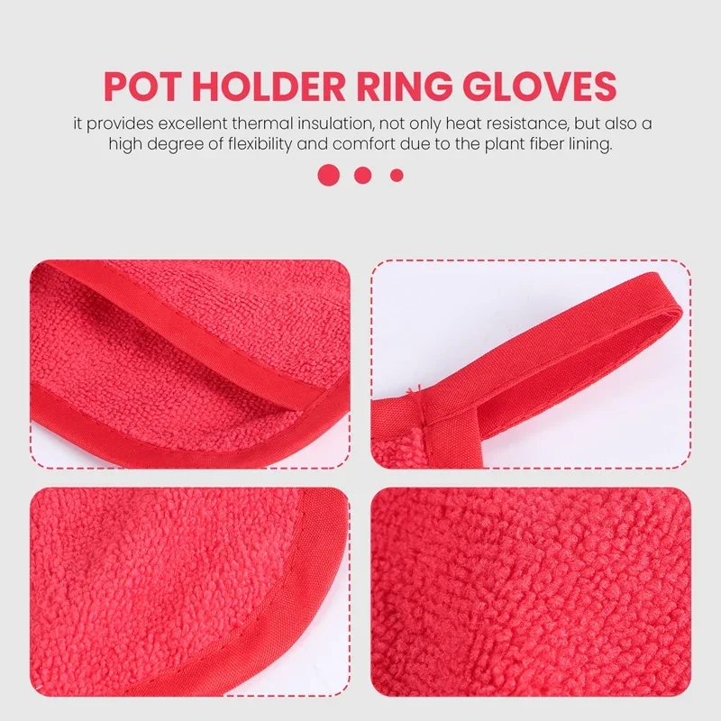 Pot mat cotton cloth pot holder, loop gloves, Teri Pot Kitchen holder, cushion pocket tool, pot holder gloves,